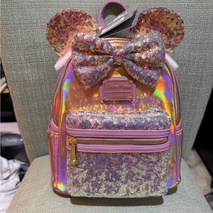 Loungefly Disney 50th Anniversary EARidescent  Sequin Backpack